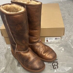 UGG Women's Classic Tall Metallic Chestnut Winter Boots